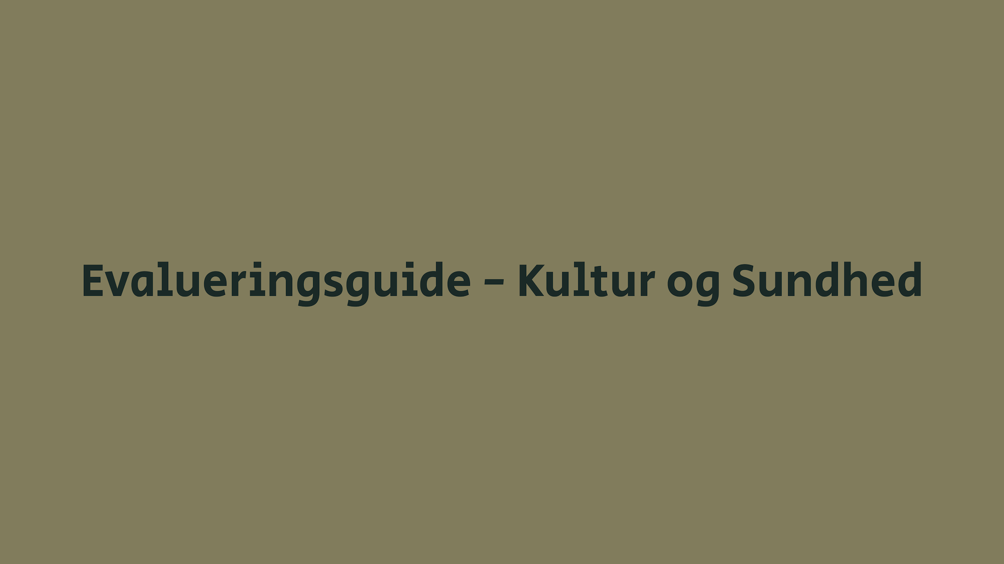 Evalueringsguide