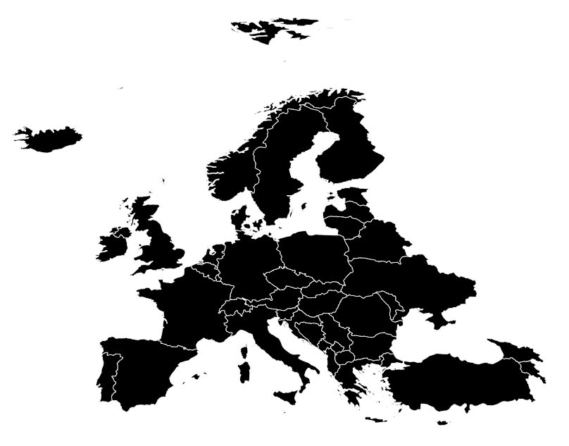 Kort over europa